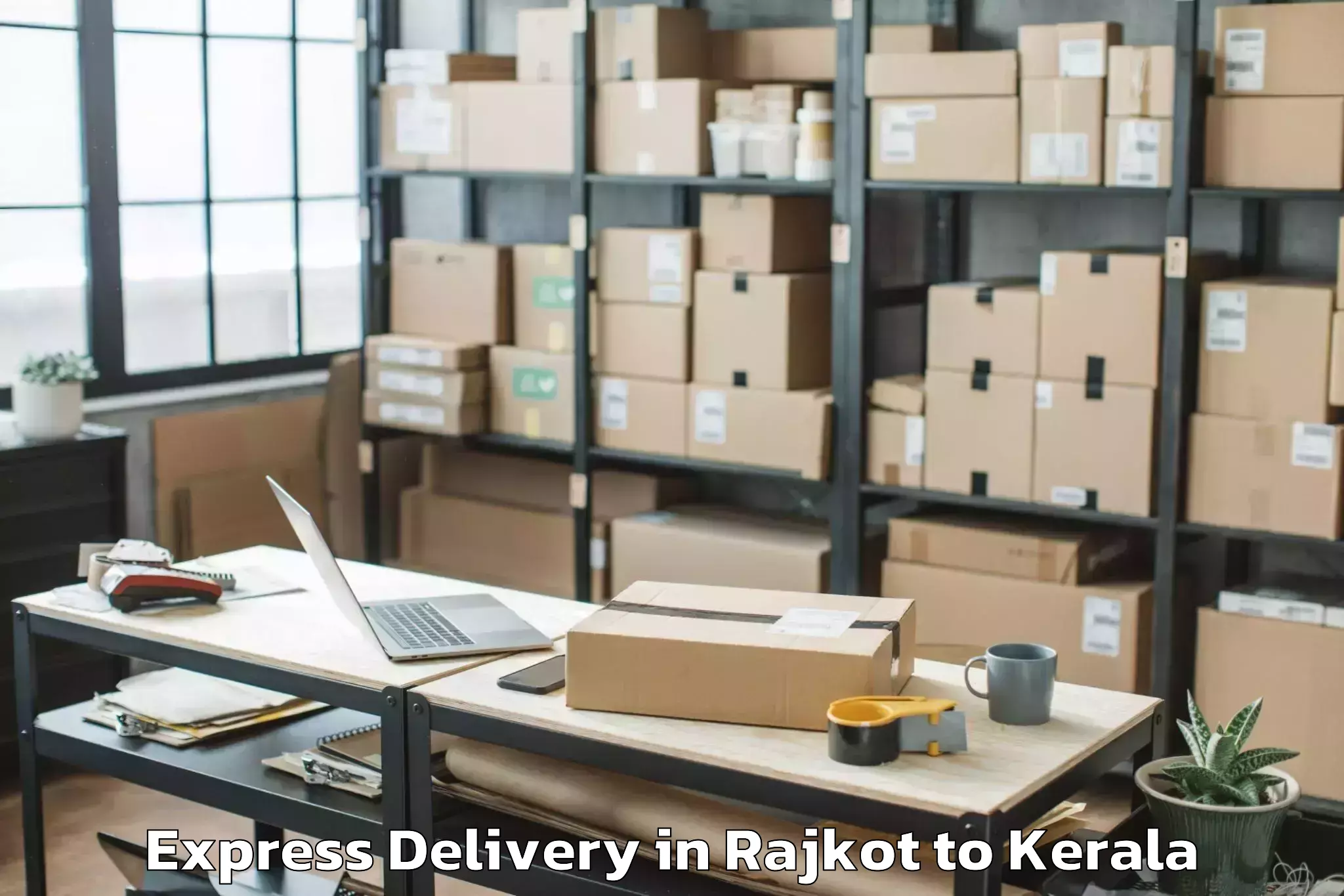 Hassle-Free Rajkot to Kakkur Express Delivery